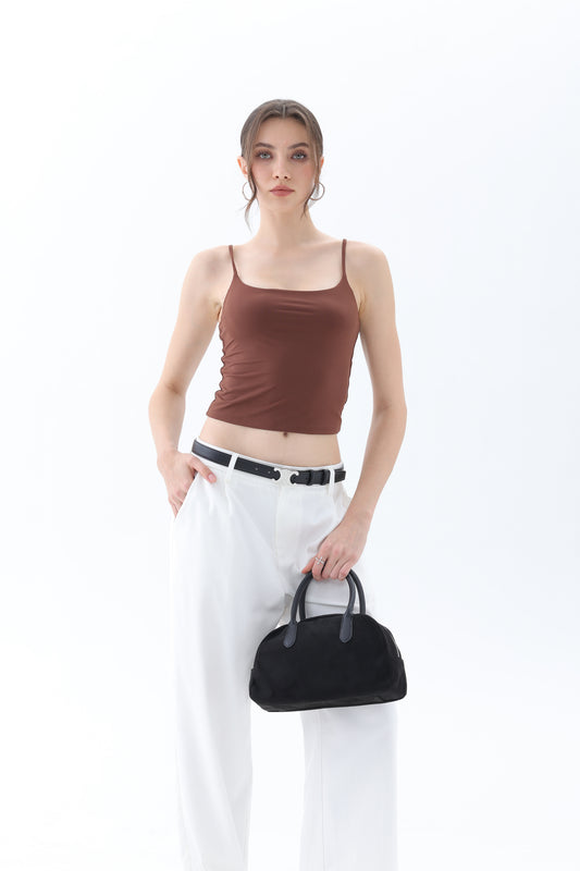 Square Neck  Sleeveless Y2K Sexy Crop Top