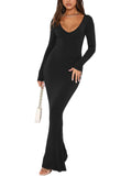 Dream Maze Deep V Neck Mermaid Dress