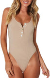 Dreamweaver Racerback Button Bodysuit