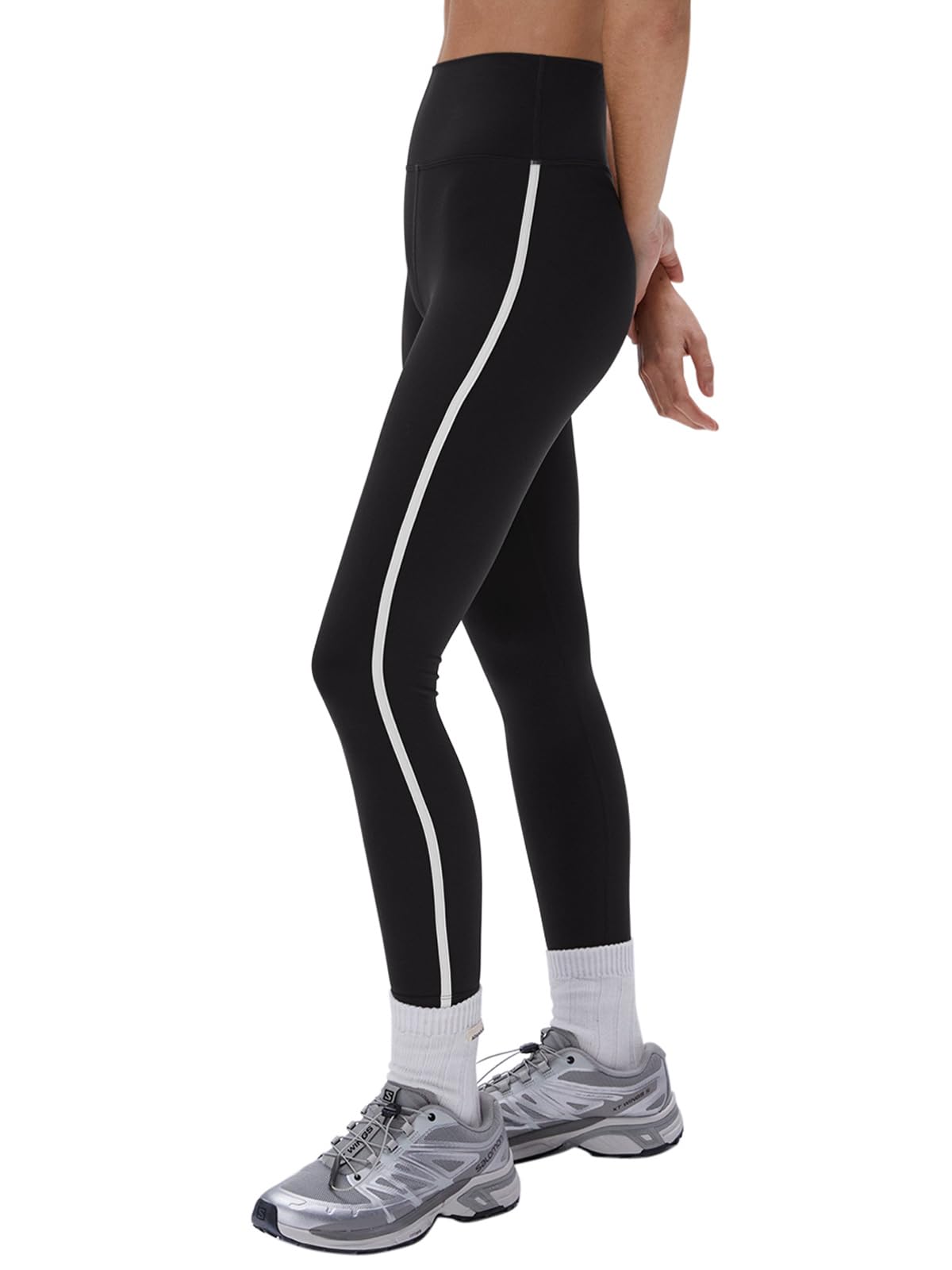 Striped High Waist Yoga Pants Women Workout Leggings