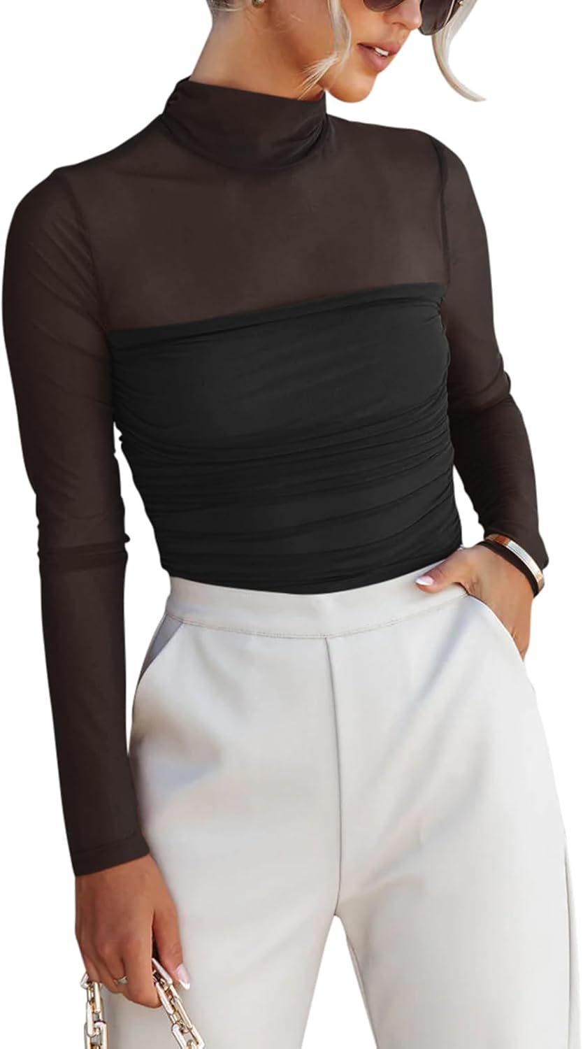 Veil of Night Turtleneck Top