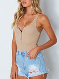 Dreamweaver Racerback Button Bodysuit