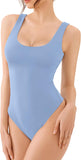 Scoop Neck Sleeveless Tank Top Bodysuits 2025 Sexy Thong Bodysuit