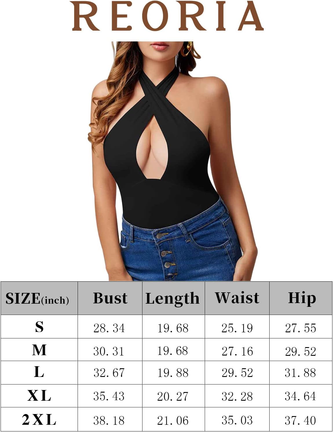 Mystique Cross Halter Bodysuits Tops