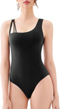 Asymmetrical Shoulder Strap Bodysuit