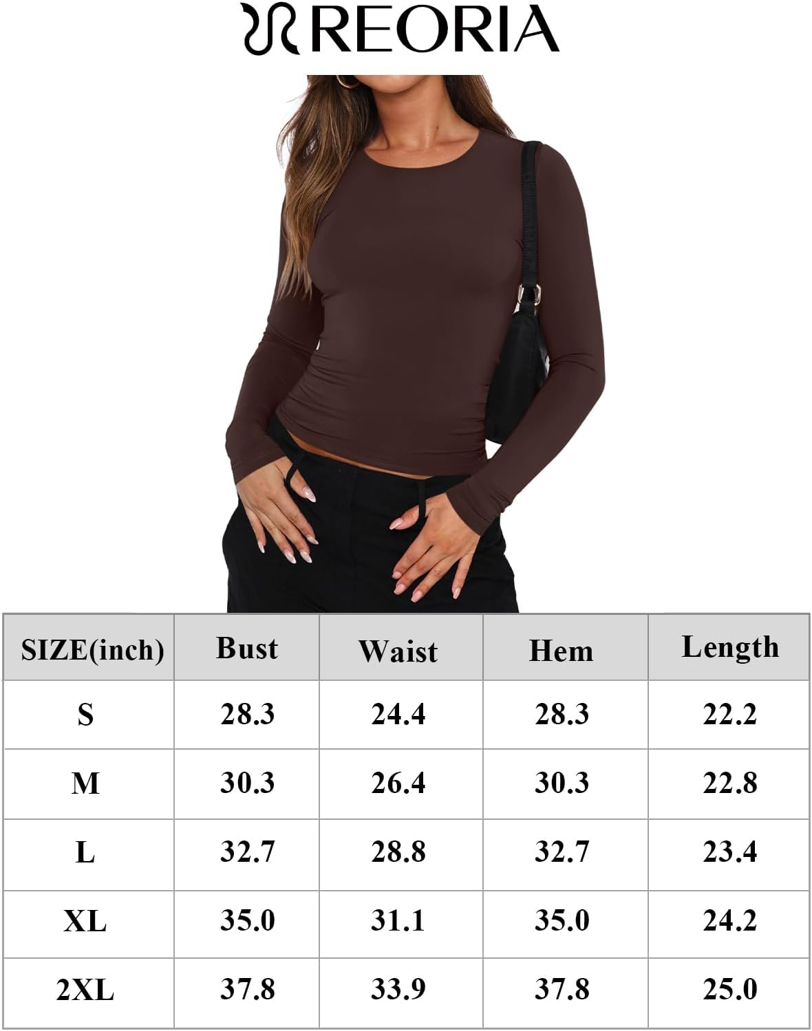 Round Neck Basics Y2K Tops Layering Slim Fitted Top