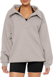 Oversized Sweatshirts Fleece V Neck Pullover Tops Casual Comfy Fall Trendy Clothes