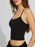 Square Neck  Sleeveless Y2K Sexy Crop Top