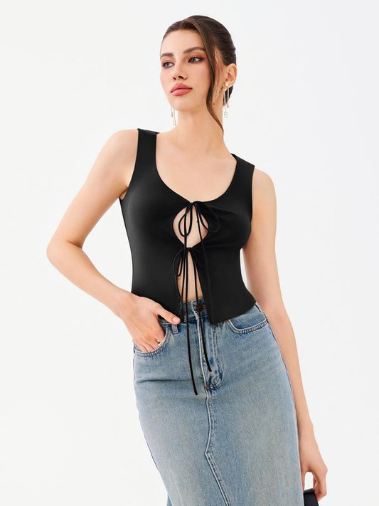 Tie-Front Crop Top