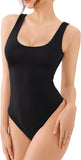 Scoop Neck Sleeveless Tank Top Bodysuits 2025 Sexy Thong Bodysuit