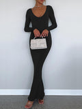 Dream Maze Deep V Neck Mermaid Dress