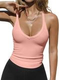 Sleeveless Racerback Crop Tank Top