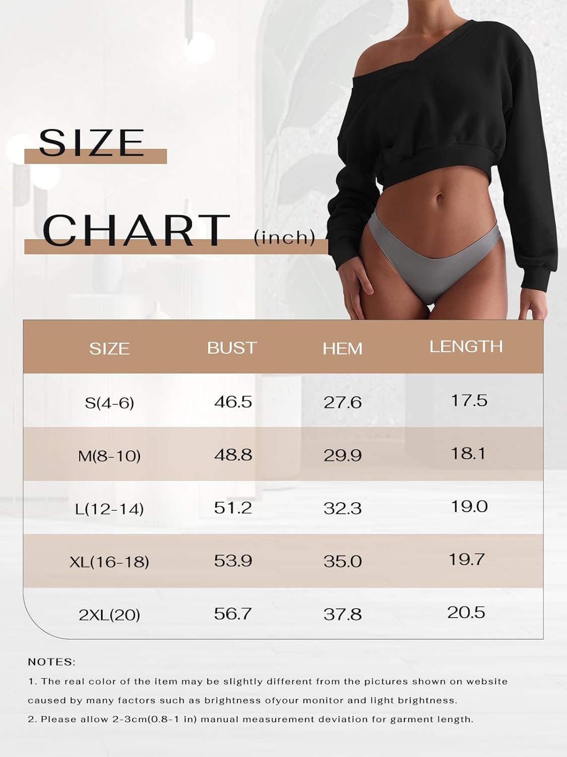 Cropped Oversized Sweatshirts V Neck Long Sleeve Pullover Y2K Fashion Crop Tops