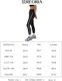 Striped High Waist Yoga Pants Women Workout Leggings