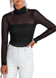 Veil of Night Turtleneck Top