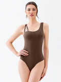 Asymmetrical Shoulder Strap Bodysuit