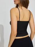 Square Neck  Sleeveless Y2K Sexy Crop Top