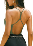 Open T-Back Cami Sleeveless Bodysuit