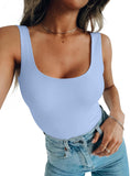 Scoop Neck Sleeveless Tank Top Bodysuits 2025 Sexy Thong Bodysuit