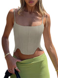 Sculpted Grace Spaghetti Strap Top