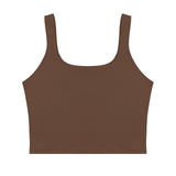 Square Neck Seamless Sleeveless Crop Tops