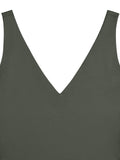 Plunge Deep V Neck Sleeveless V Backless Bodysuits Tops