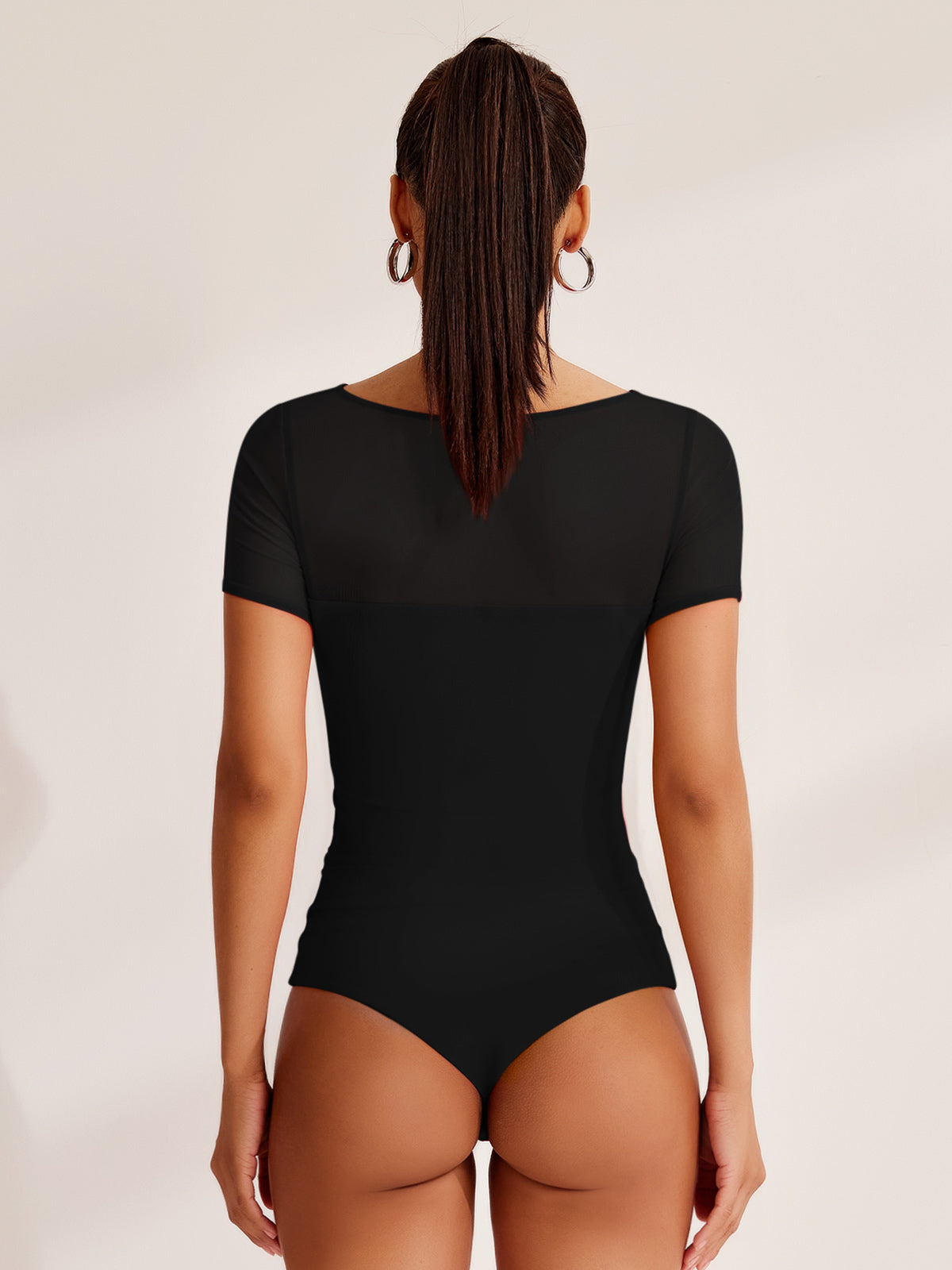 V Neck Cut Out Bodysuits Tops Designer Collection