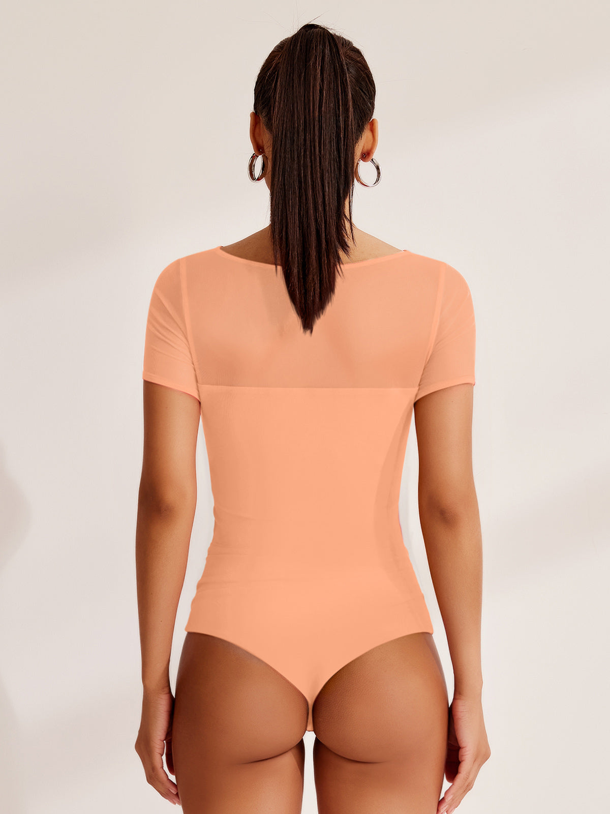 V Neck Cut Out Bodysuits Tops Designer Collection