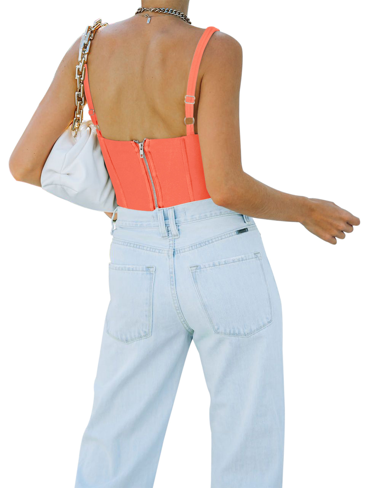 Sleeveless Bustier Crop Tank Tops