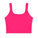 Square Neck Seamless Sleeveless Crop Tops