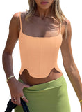 Sculpted Grace Spaghetti Strap Top