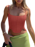 Sculpted Grace Spaghetti Strap Top