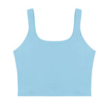 Square Neck Seamless Sleeveless Crop Tops