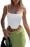 Sculpted Grace Spaghetti Strap Top