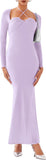 Enchanted Seraph Cross - Neck Mermaid Gown - REORIA - B0DD42Q4C8