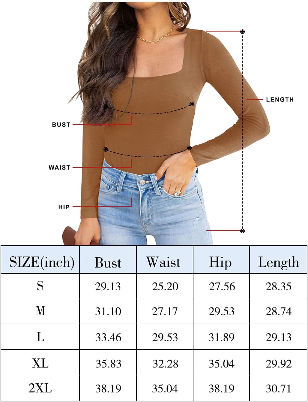 Eternal Allure Square Neck Bodysuit Tops - REORIA - RRLTY037 - BKS - FBA